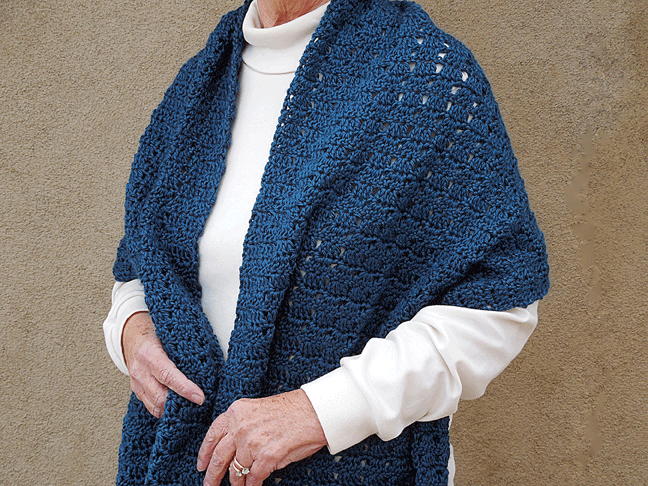 Casual Shawl: Free Crochet Pattern
