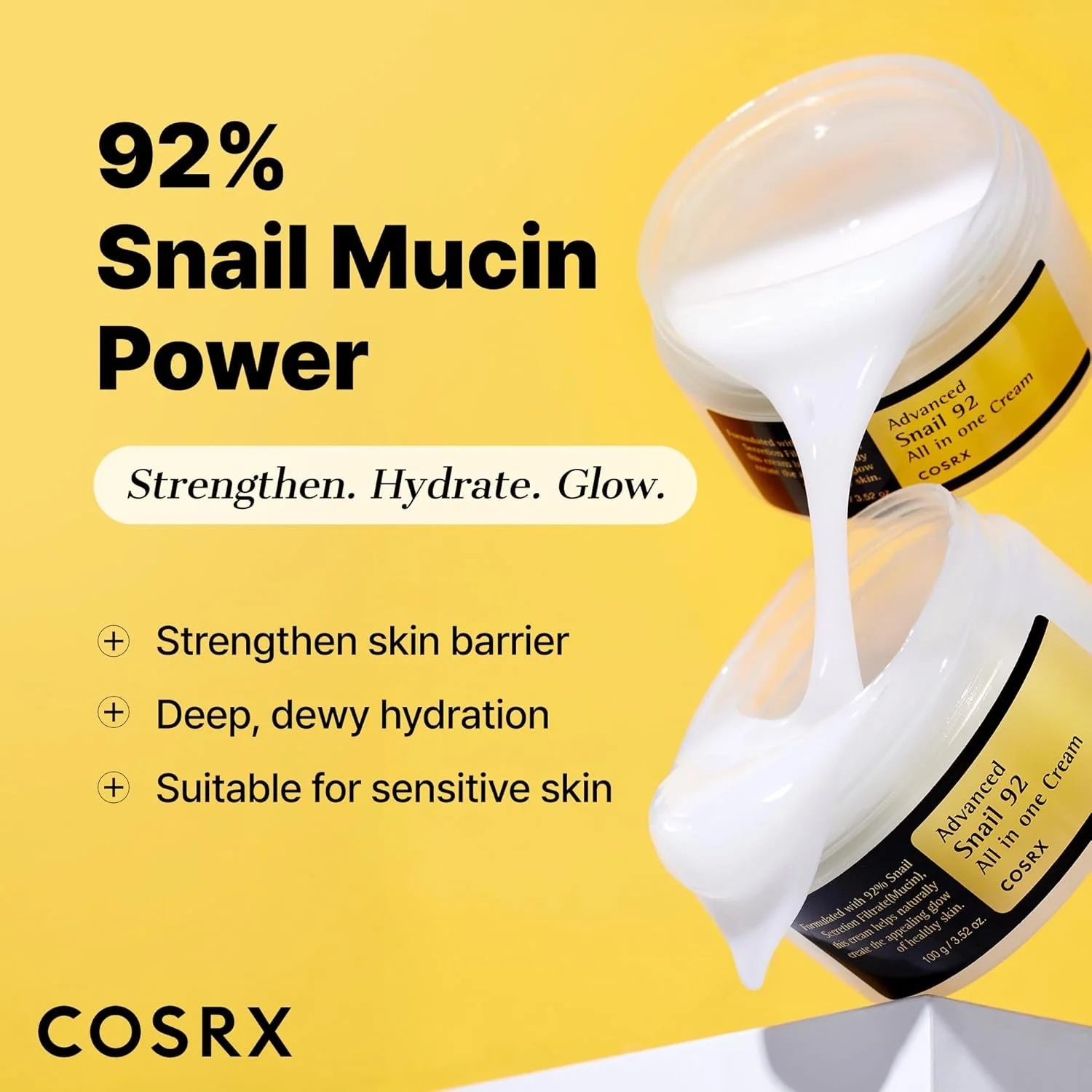 COSRX - Snail Mucin 92% Face Moisturizer Cream