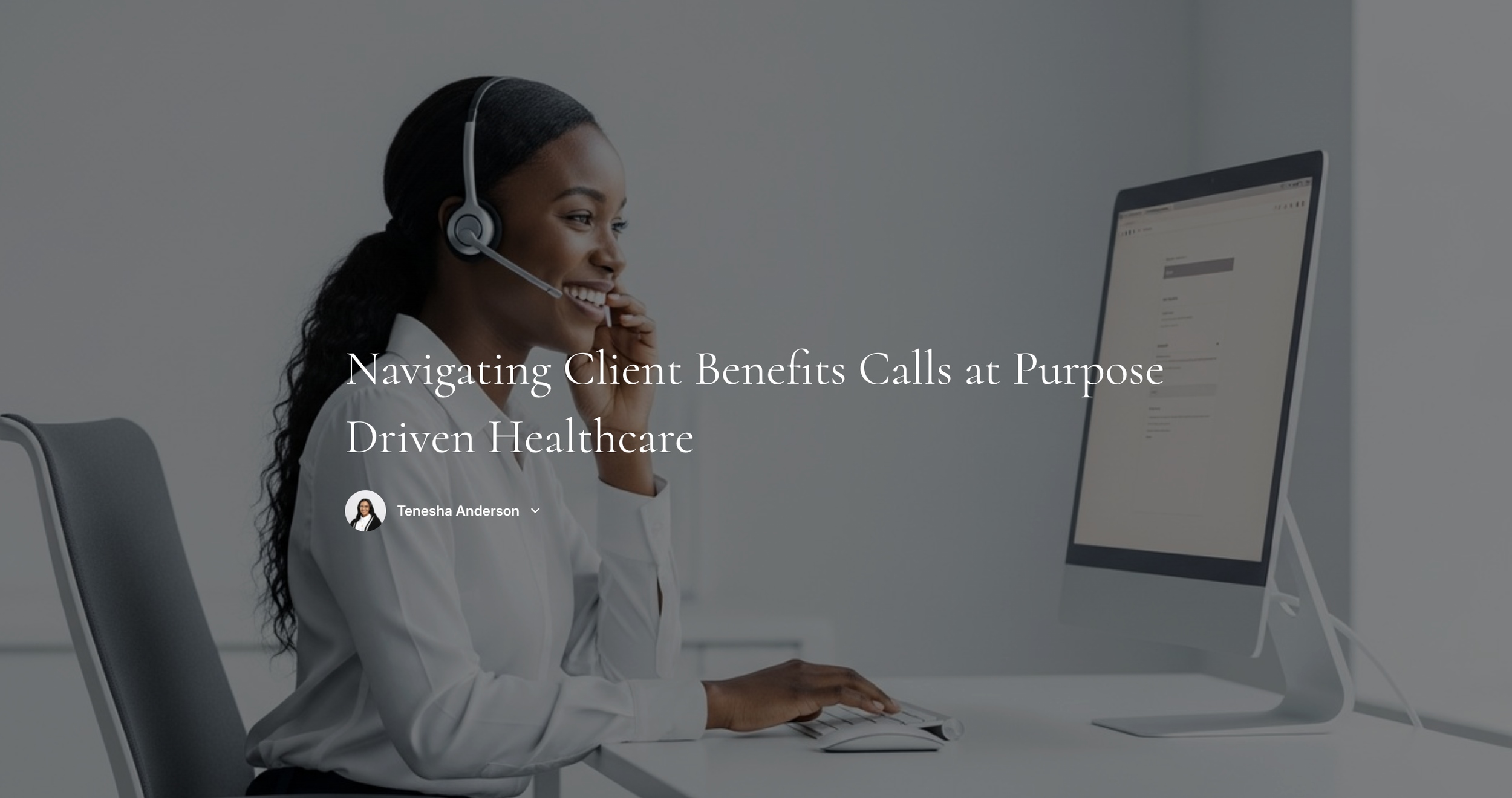 Purpose Driven Healthcare