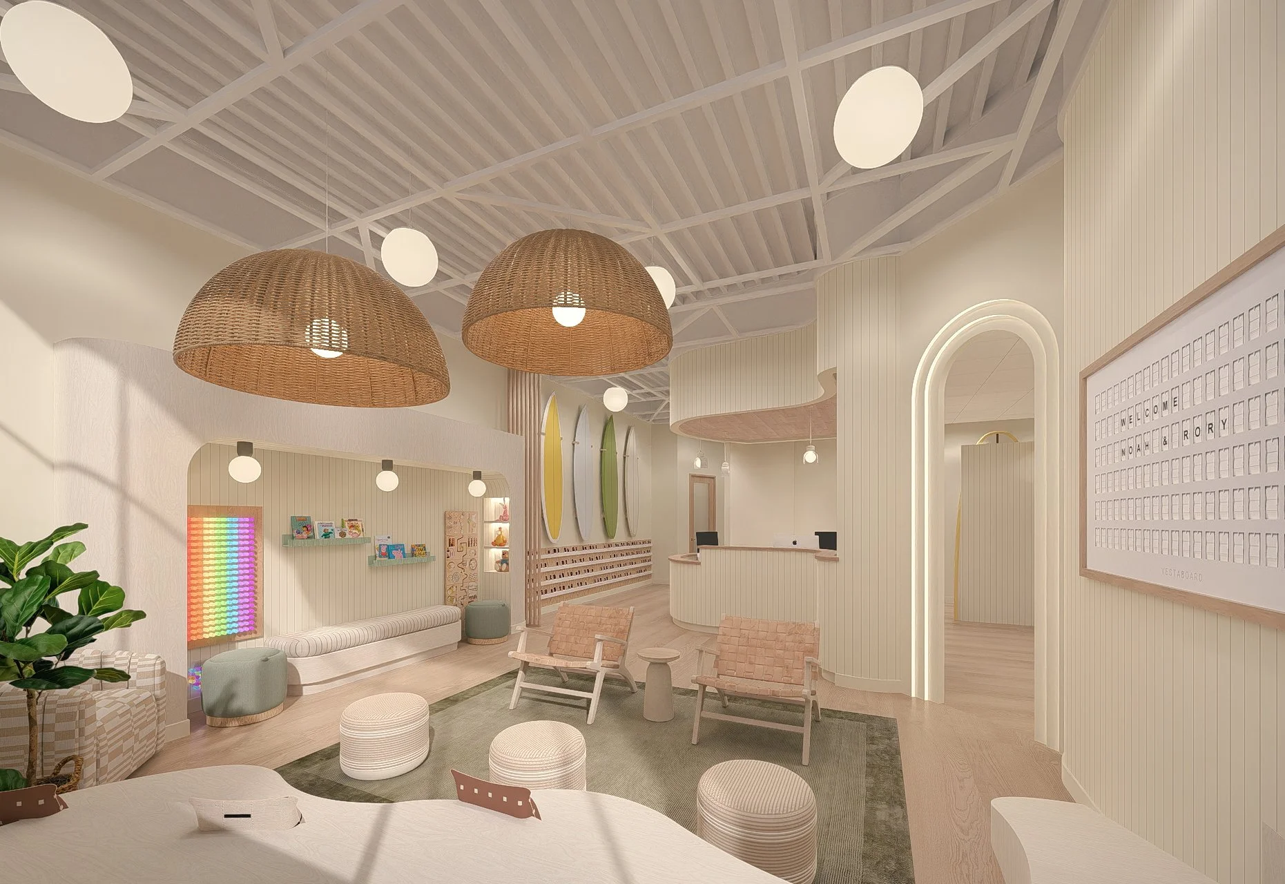 Kids play area at Swell Smiles Pediatric Dentistry