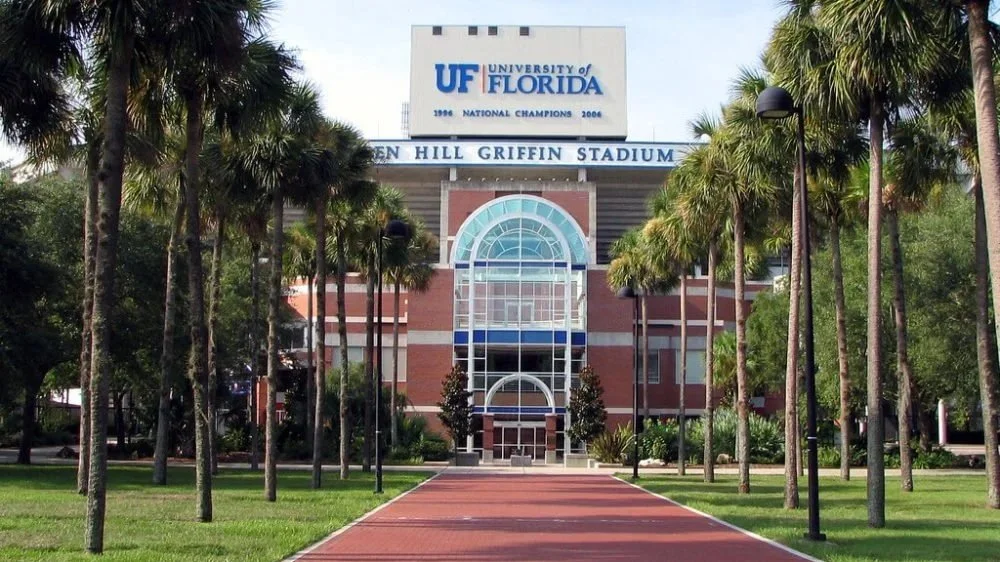 Ben Hill Griffin Stadium at the University of Florida in Gainesville, where Dr. Noah Andone completed his undergraduate degree