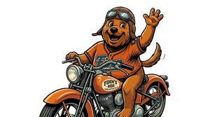 Finn on a Motorcycle