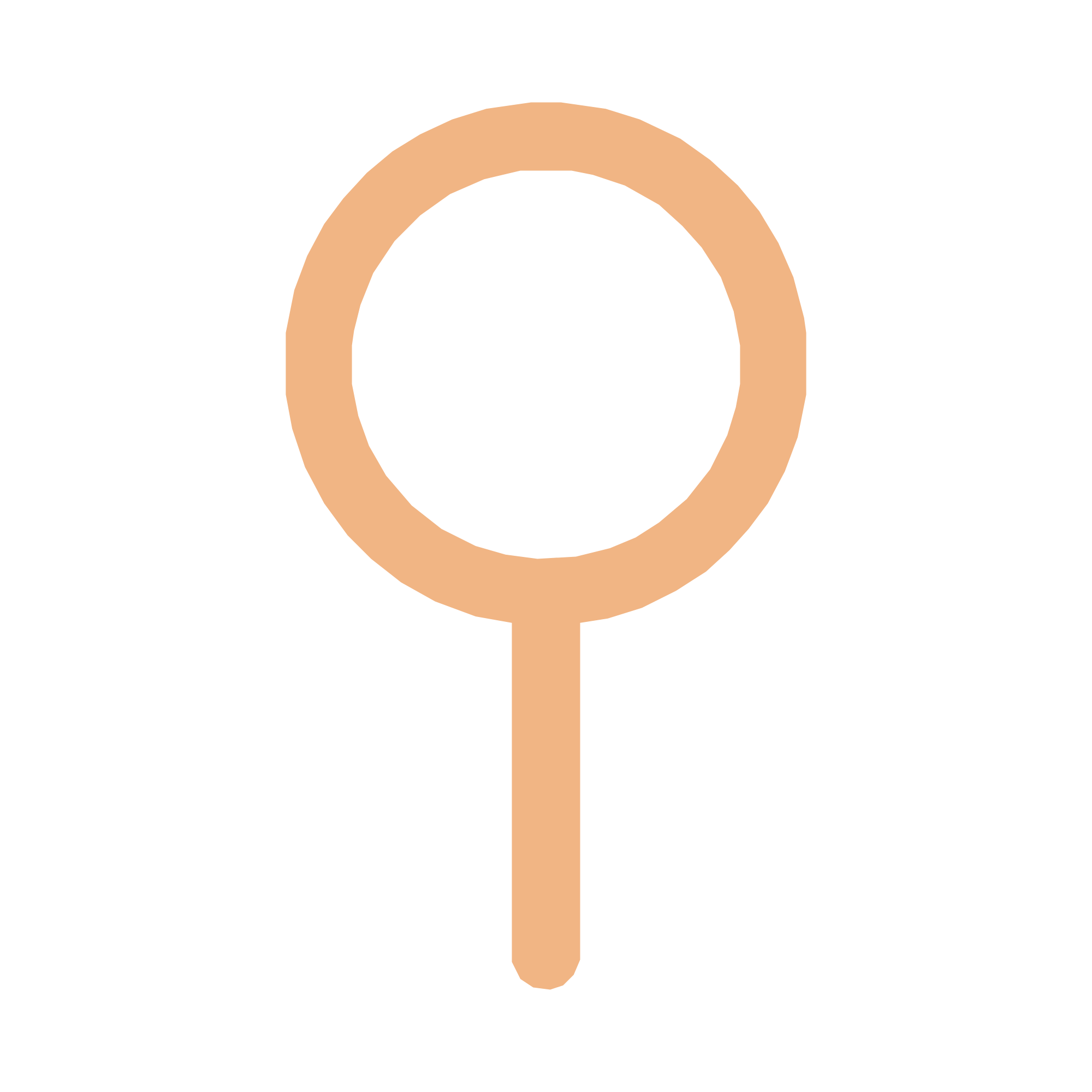 Mineral lollipop icon with a black background