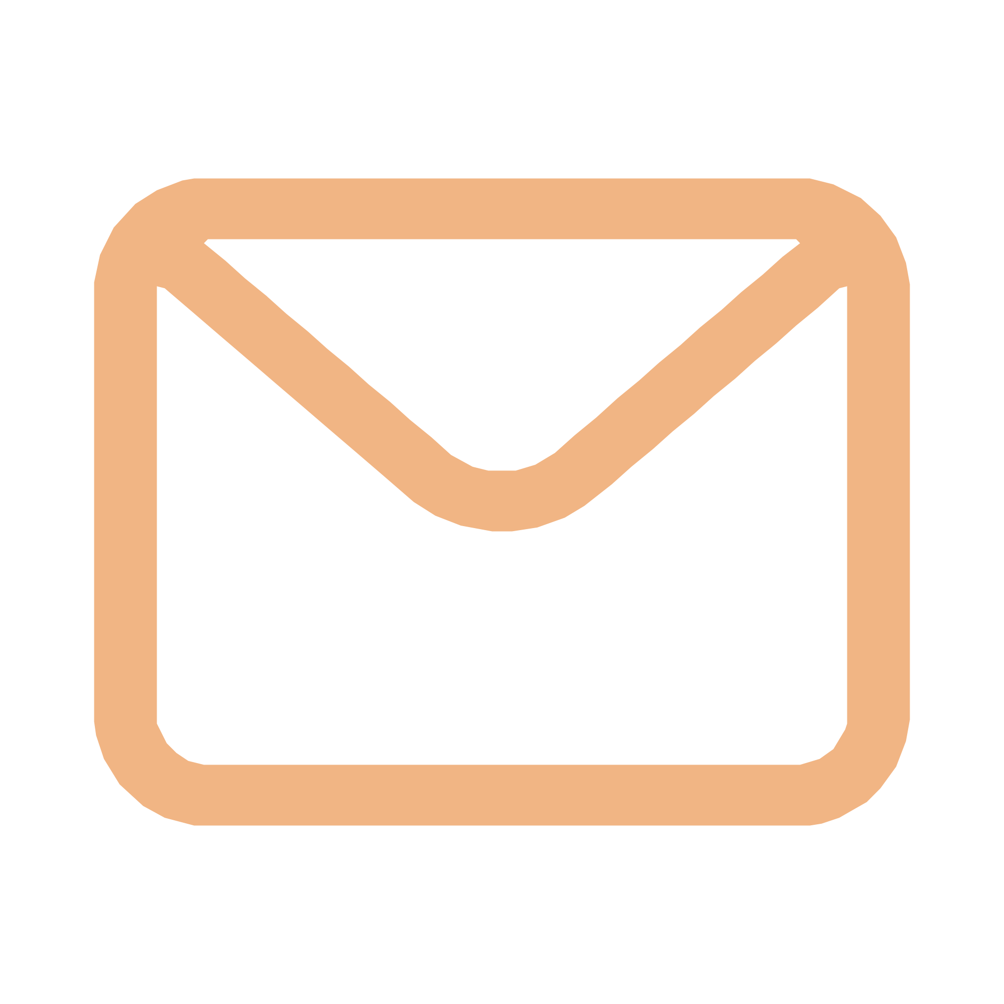Icon of an envelope representing email or messaging.