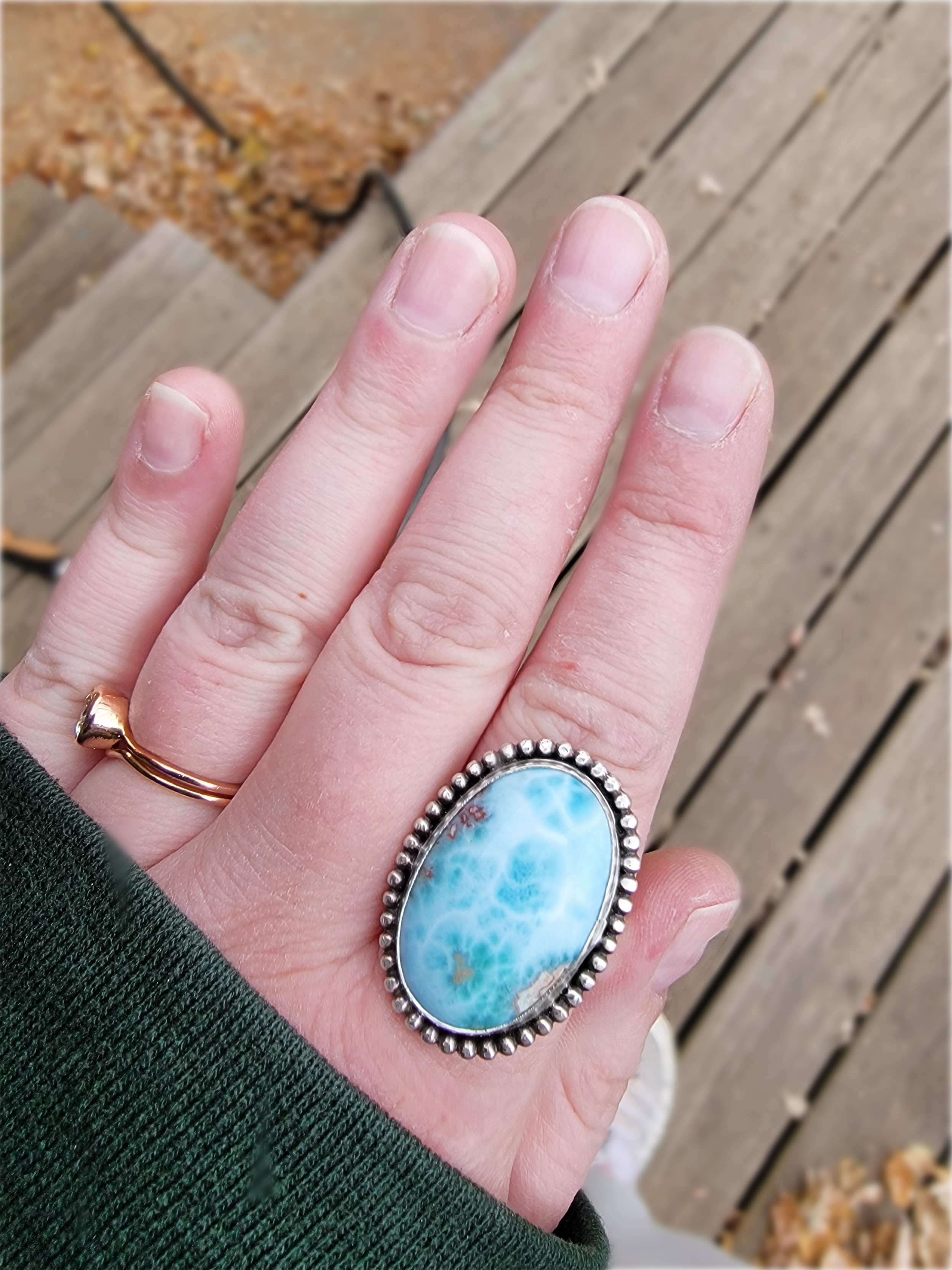 Larimar Statement Ring
