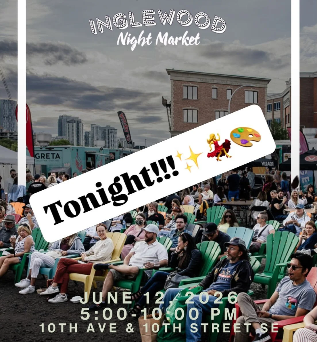 Yahoo! It&rsquo;s Friday ✨ We will be at the Inglewood Night Market in Calgary tonight from 5-10pm. Our tent will be located on 11th Street SE (in front of Smithbuilt Hats). Come on down and grab some yummy food, listen to some great music and buy so