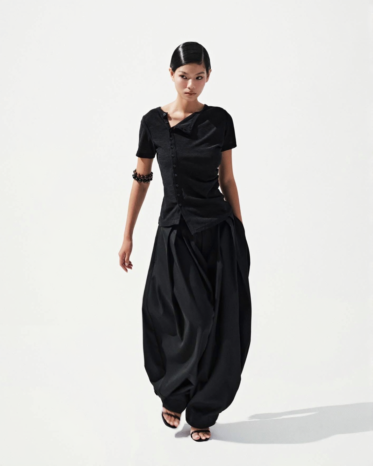 Puff Pleated Trousers
