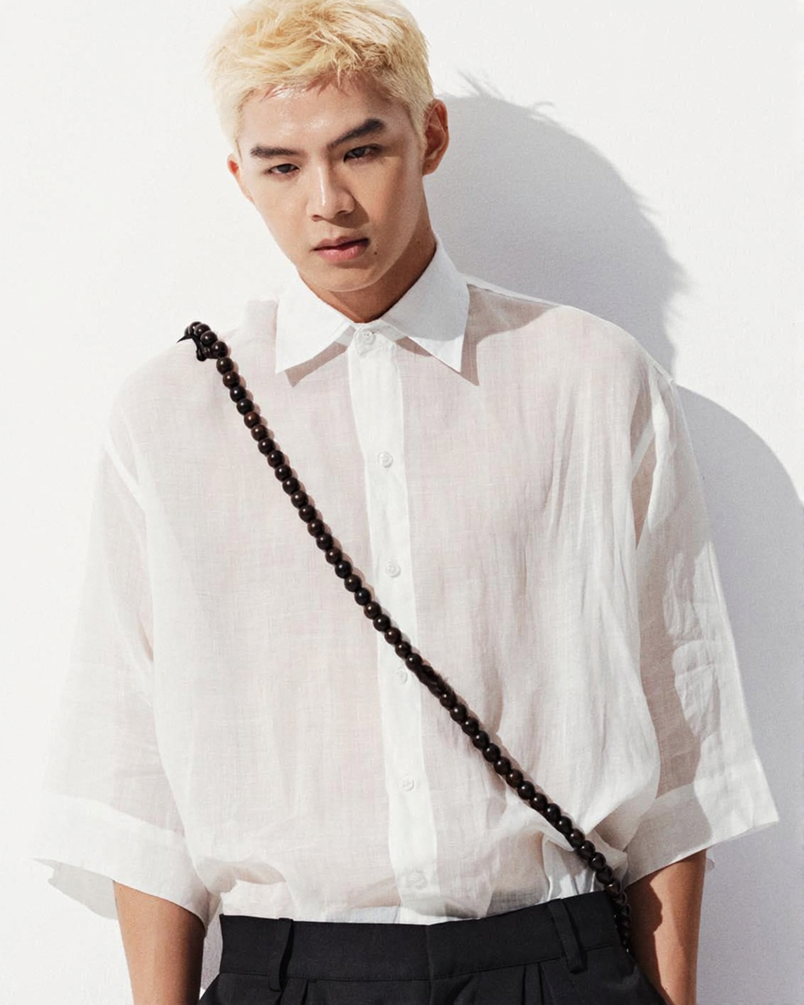 Open Weave Linen Shirt