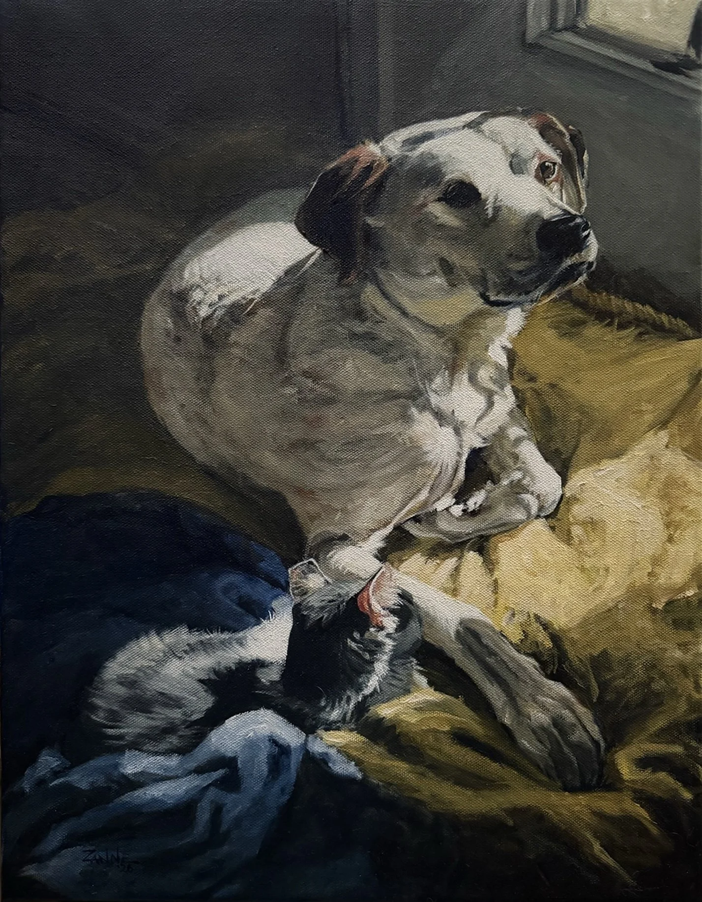 "Rescued" oil on canvas. 18inx14in.
