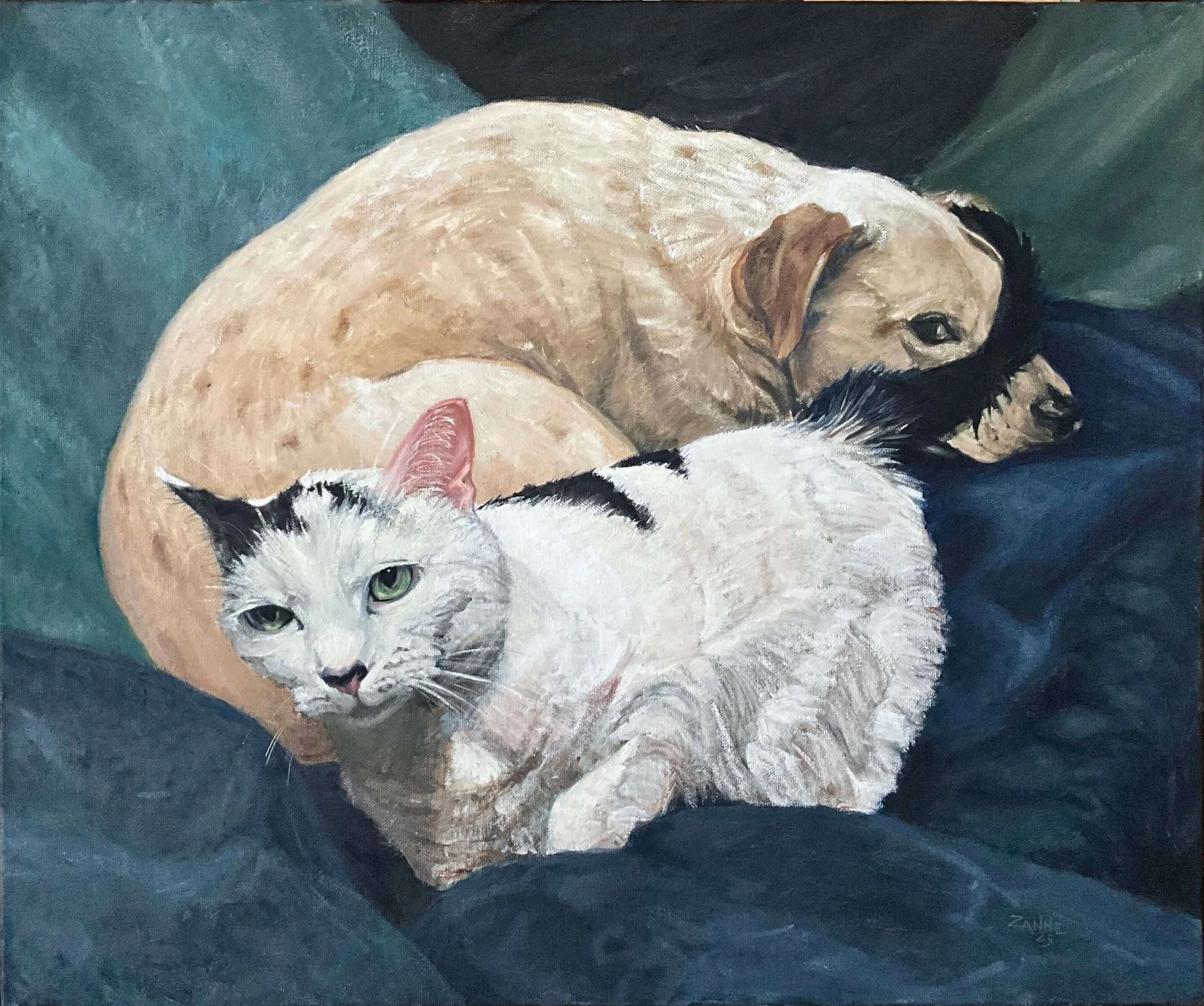 “Peekaboo” oil on canvas gallery width. 20inx24in.