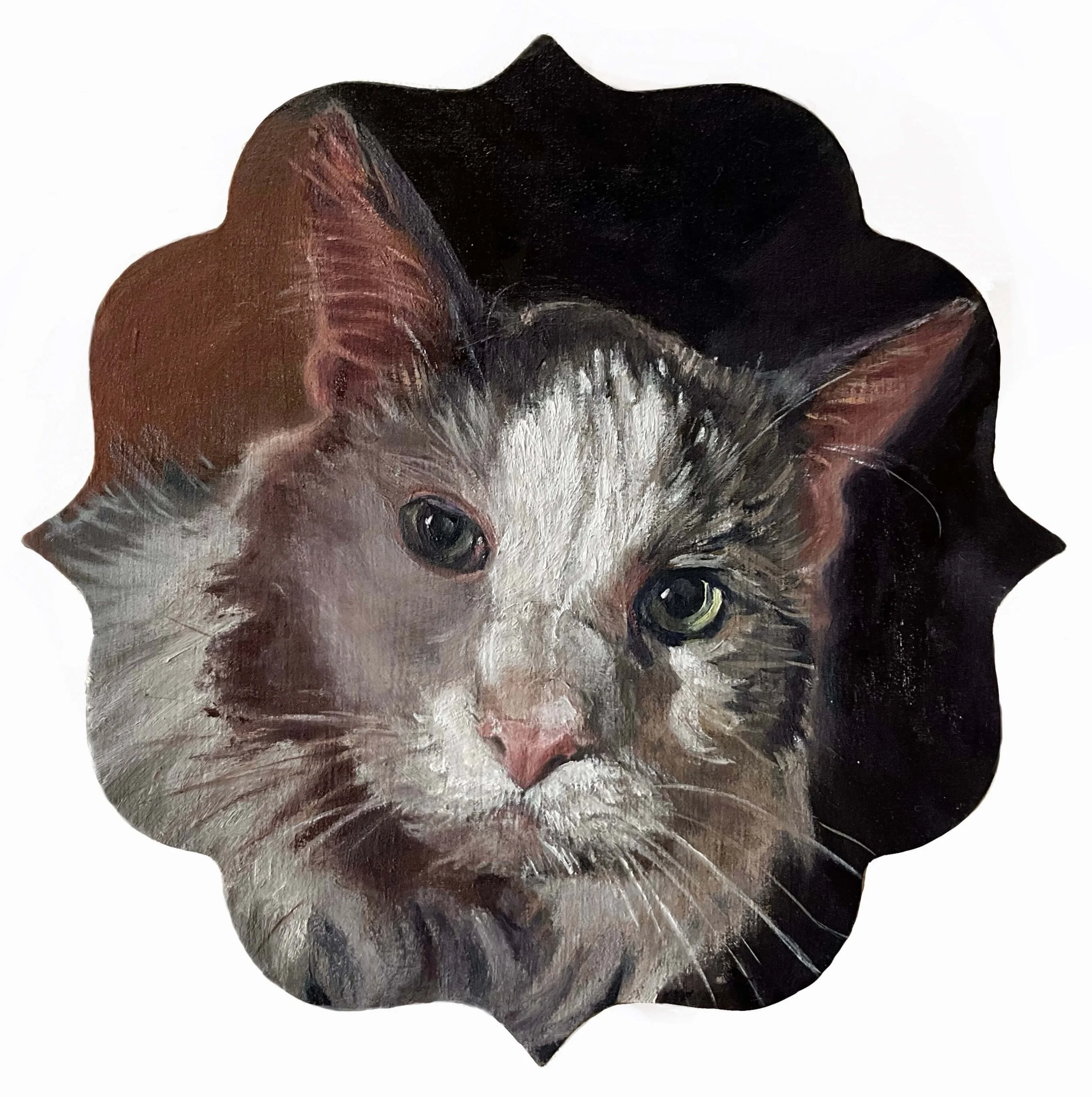 “You’re Doing it Wrong” oil on birch panel. 8inx8in.