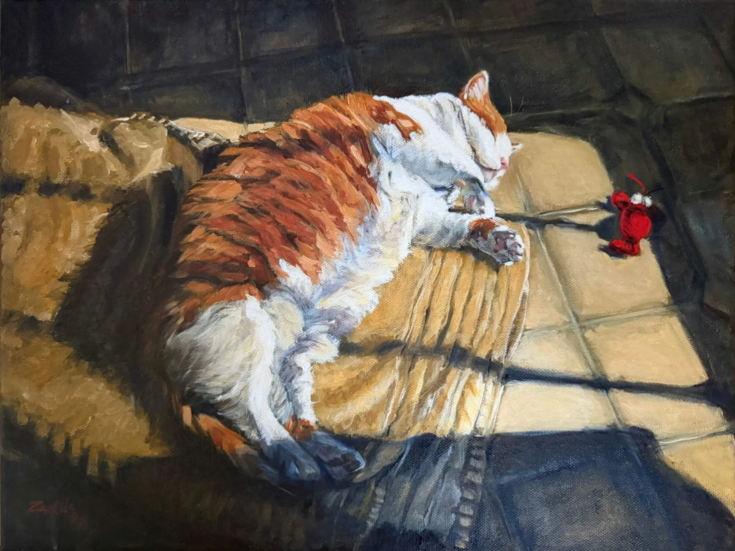 “Lucy and Sebastian” oil on canvas. 14inx18in.