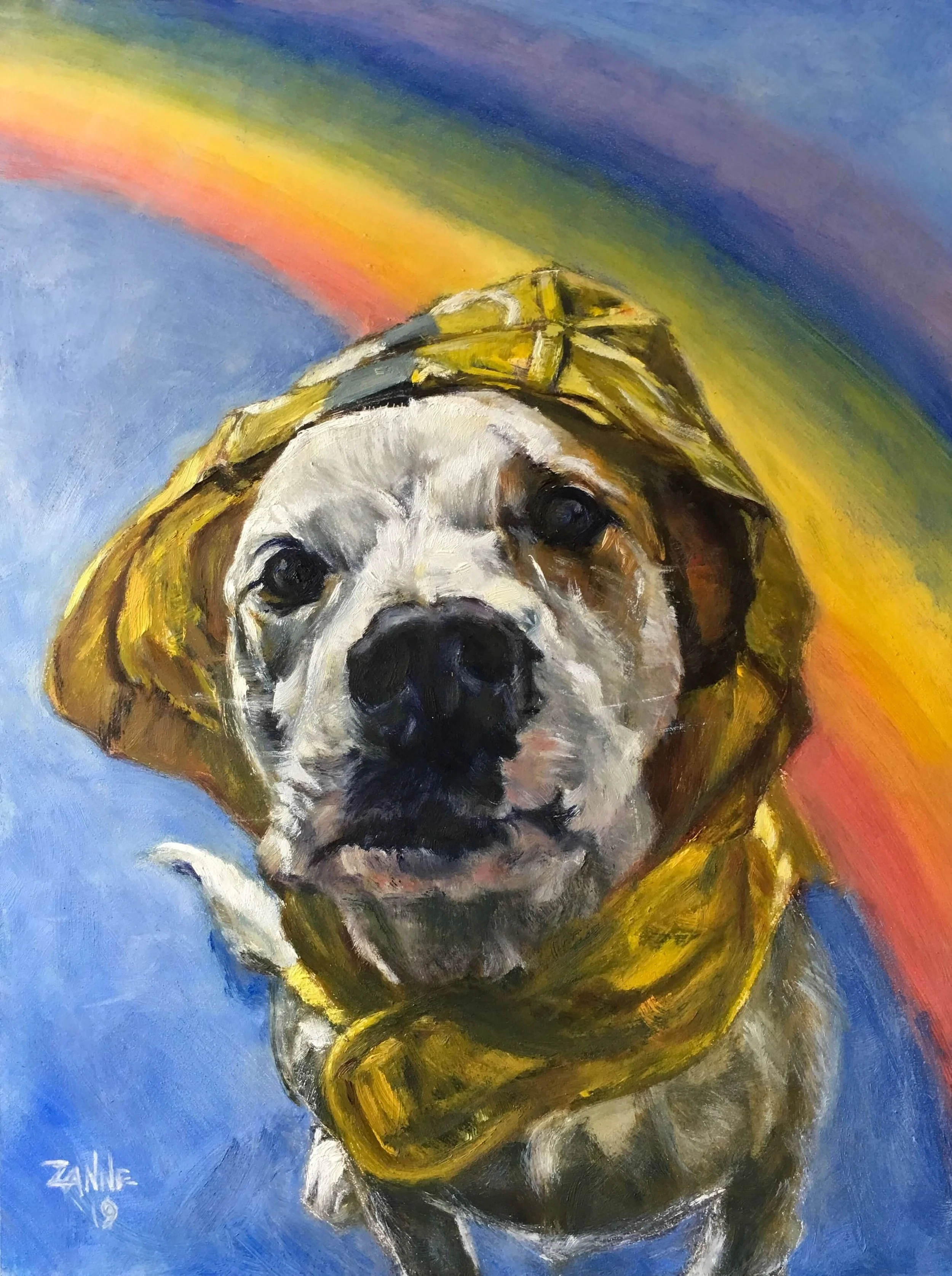 “I’ll be Your Sunshine” oil on art board. 12inx9in. SOLD