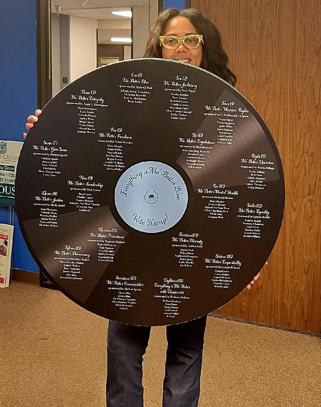Custom Foam Board Vinyl Record Cutout – Prop Printed in Houston, TX