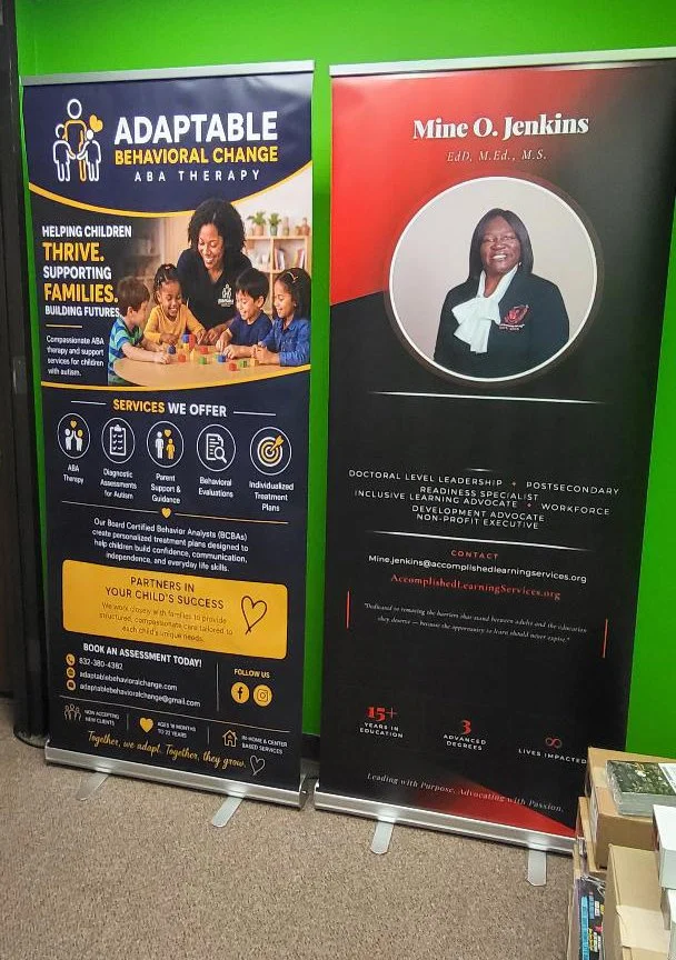 33.5"x80" Retractable Banner – Trade Show & Event Display Printed in Houston, TX