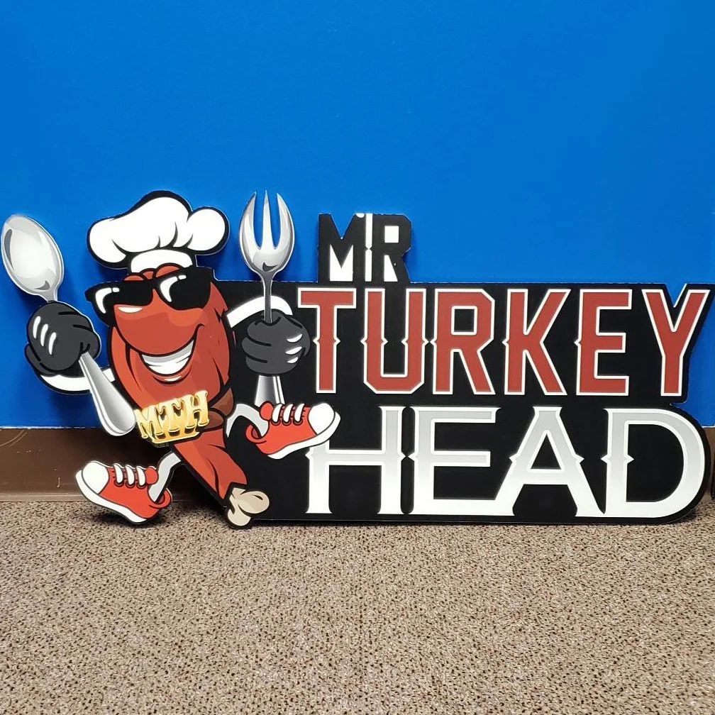 Custom Foam Board Logo Cutout – Business Signage & Brand Mascot Display Printed in Houston, TX