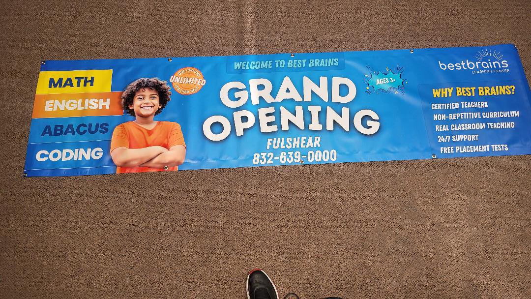8x2 foot Heavy Duty Vinyl Banner – Grand Opening & Business Promotion Printed in Houston, TX
