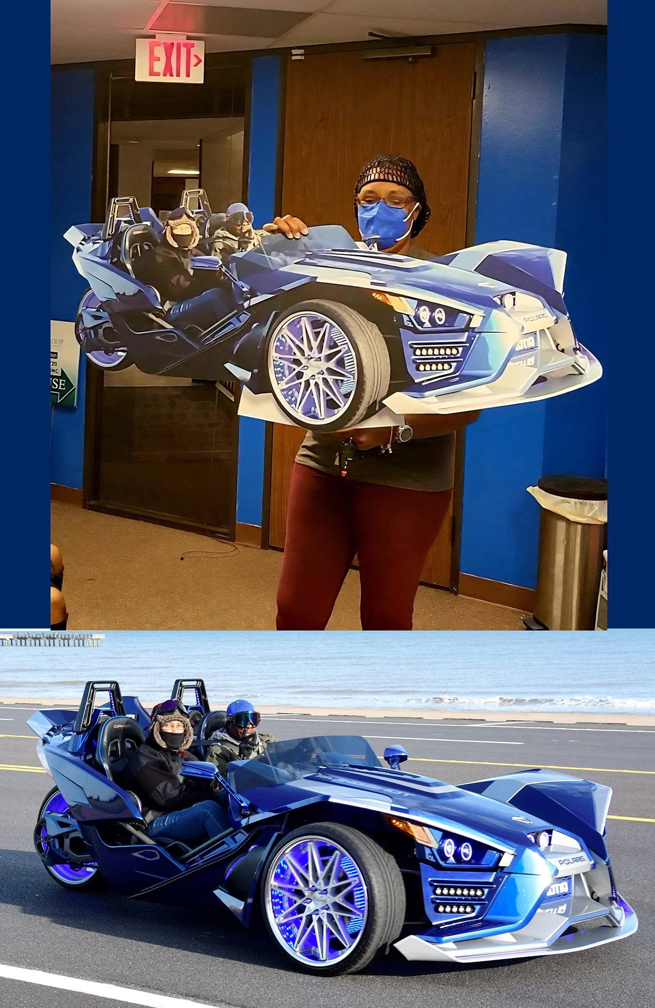Custom Foam Board Cutout – Vehicle & Event Photo Prop Printed in Houston, TX