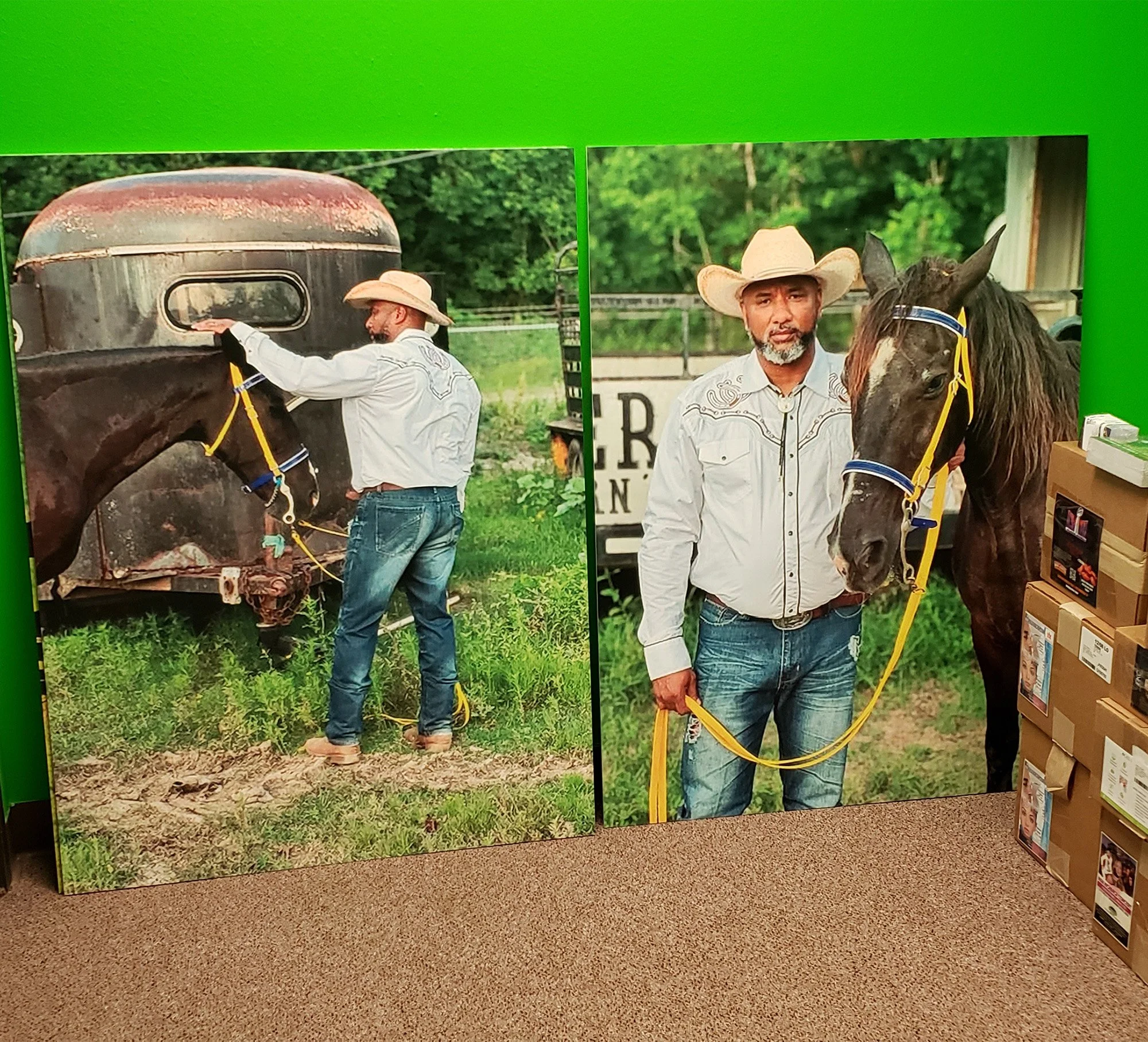4x3 foot Foam Board Photo Display – Western & Themed Event Prop Printed in Houston, TX