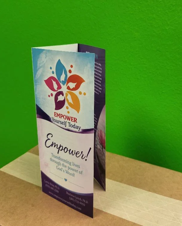 8.5"x11" Tri-Fold Brochures – Corporate & Business Informational Printing Printed in Houston, TX