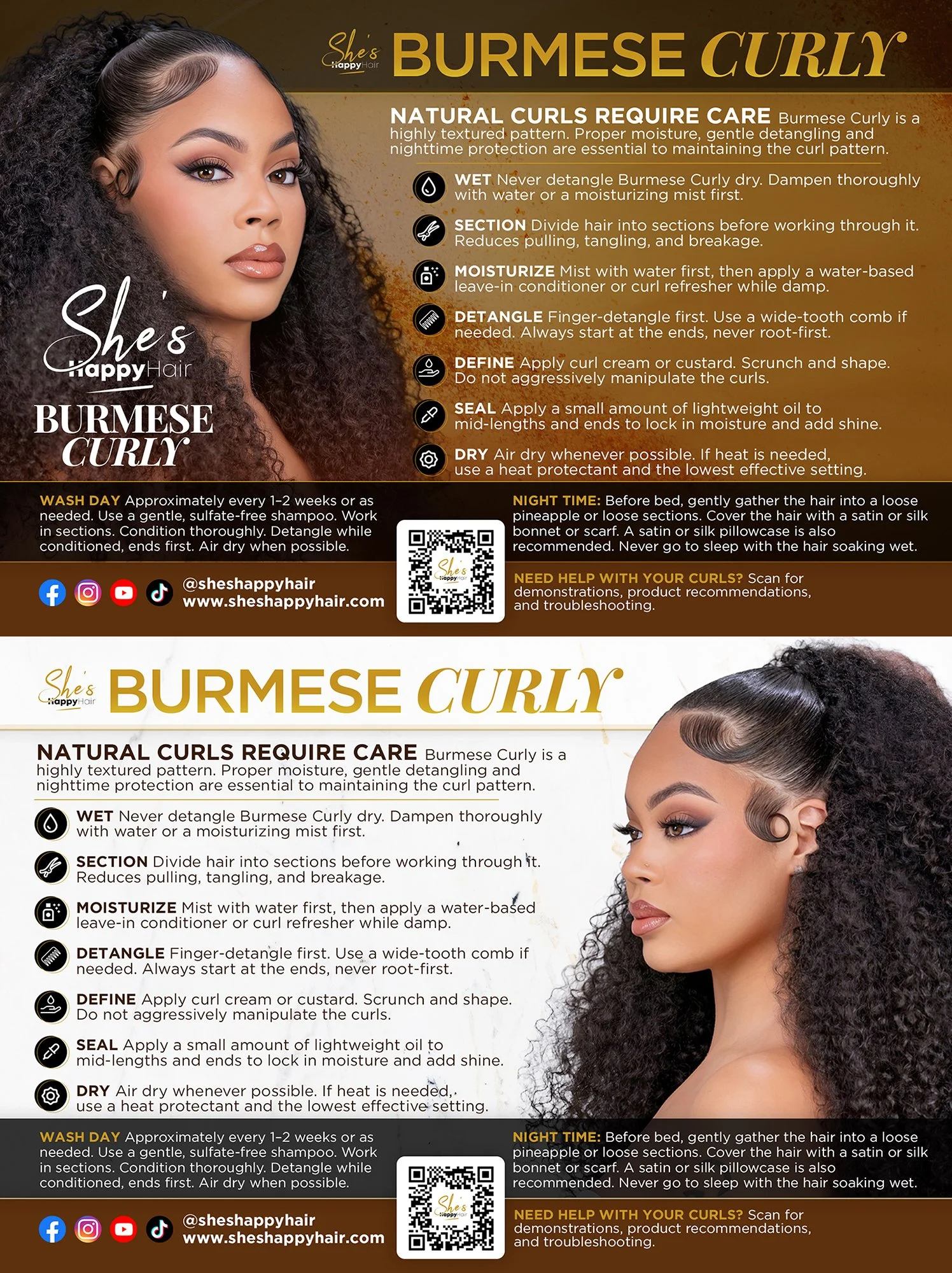Custom Product Flyer Graphic Design – Hair Extension & Beauty Layout Designed in Houston, TX