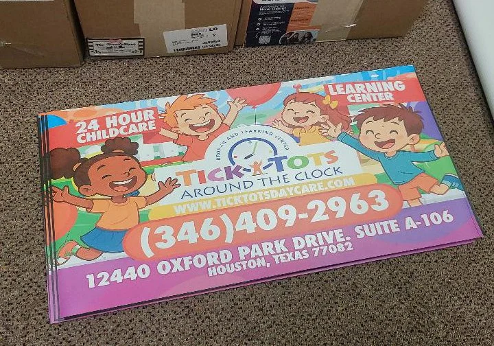 24"x12" Car Door Magnets – Daycare and Business Advertising Printed in Houston, TX