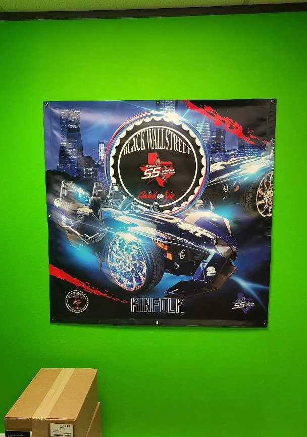 4x4 foot Square Vinyl Banner – Party, Club & Nightlife Event Backdrop Printed in Houston, TX