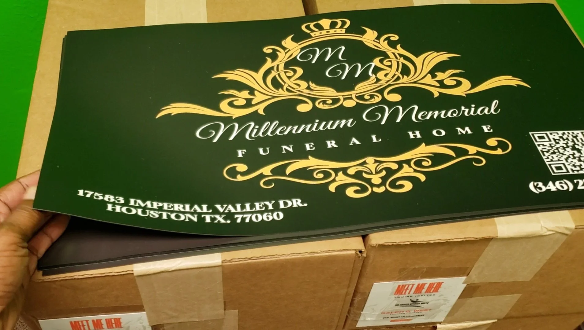 24"x12" Car Door Magnets – Funeral Home & Corporate Vehicle Signs Printed in Houston, TX