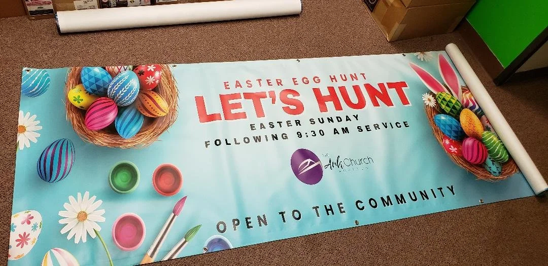 8x3 foot Vinyl Banner – Holiday Event & Community Announcement Printed in Houston, TX