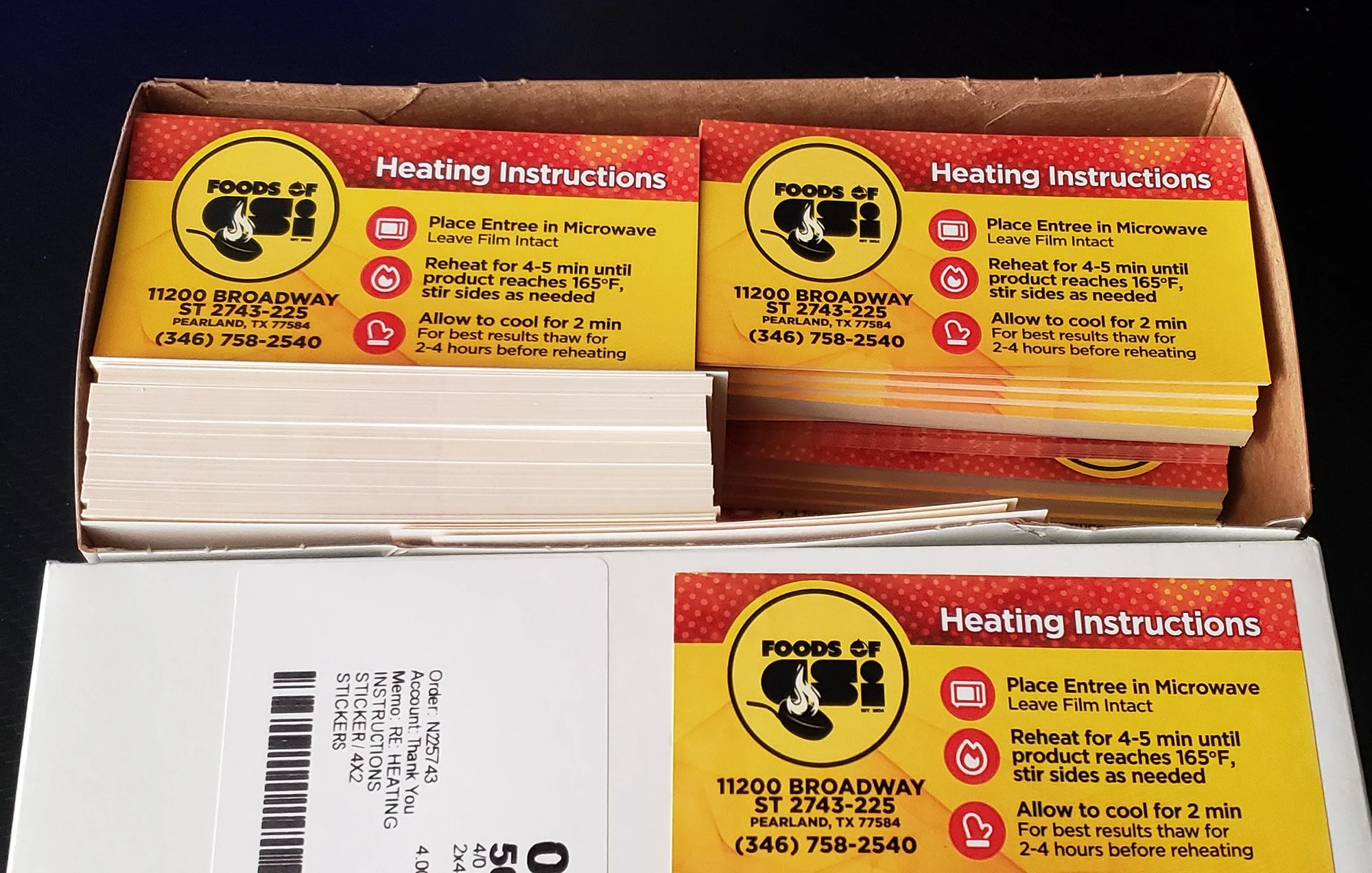 4"x2" Stickers Custom Food Packaging Labels – Product Warning & Instruction Stickers Printed in Houston, TX