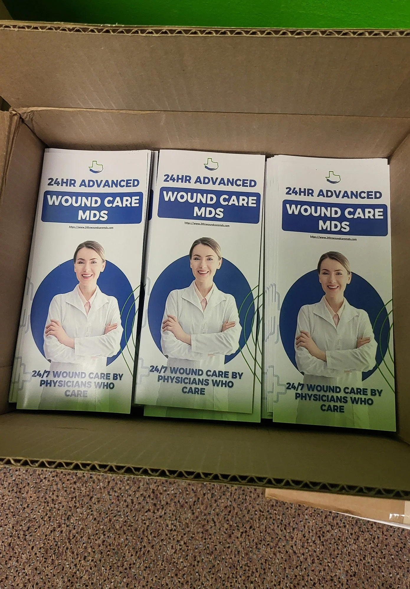 8.5"x11" Tri-Fold Brochures – Wound Care & Medical Marketing Handouts Printed in Houston, TX