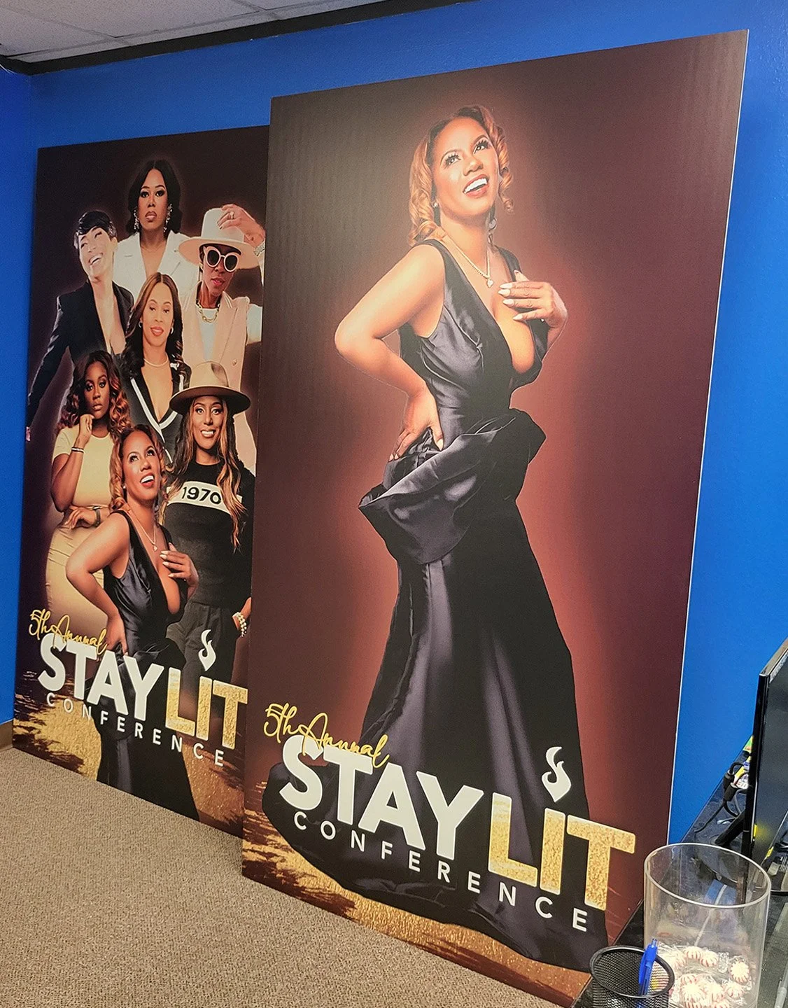 8 foot Custom Foam Board Display – Event & Conference Signage Printed in Houston, TX