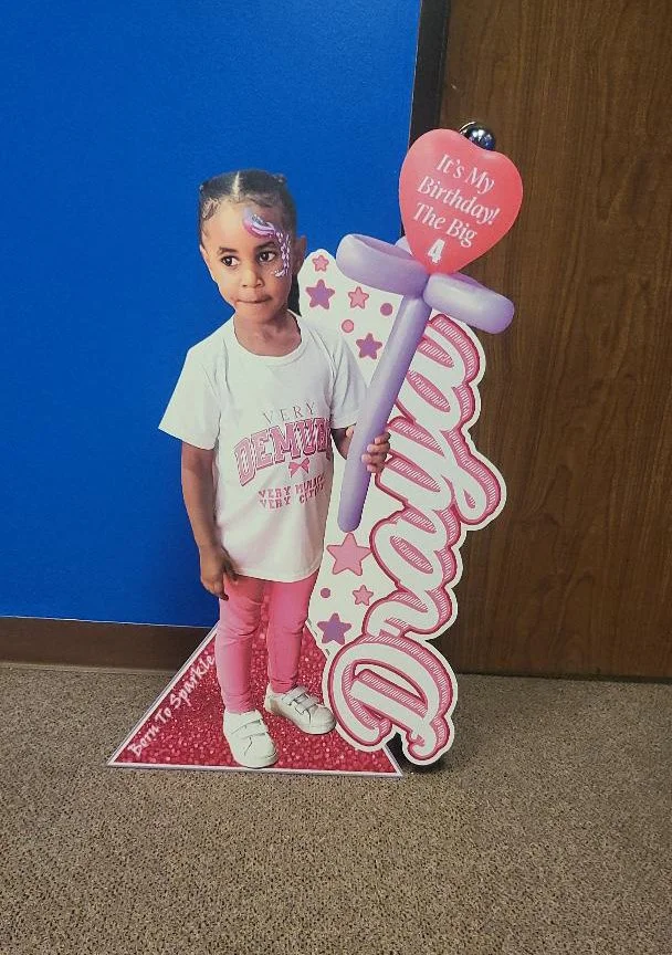 23.5"x38" Custom Life-Size Foam Board Cutout – Birthday Party Standee Printed in Houston, TX