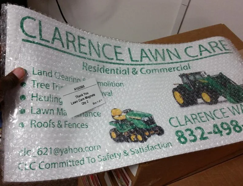 24"x12" Car Door Magnets – Landscaping & Mobile Service Signs Printed in Houston, TX