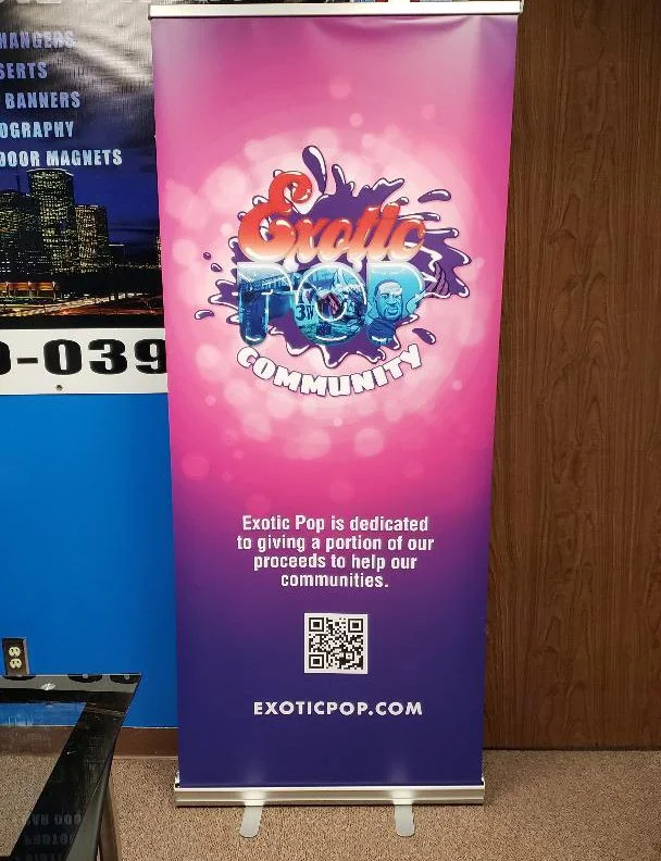 33.5"x80" Retractable Banner – Trade Show & Event Display Printed in Houston, TX