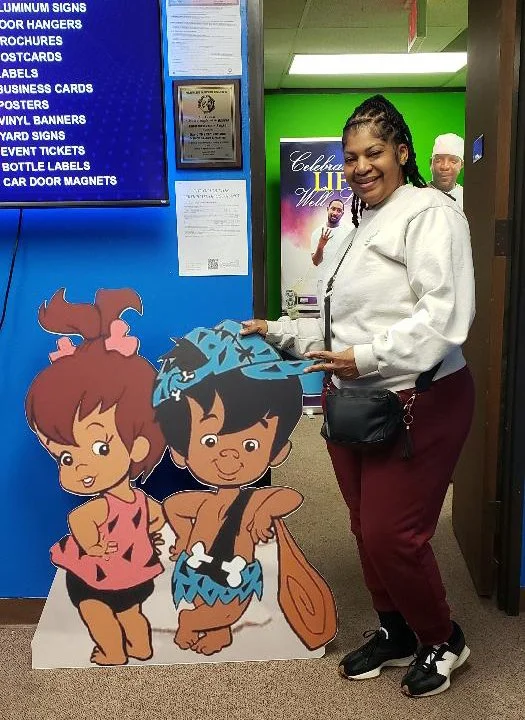 3.75 foot Custom Cartoon Character Foam Board Cutout – Birthday Party & Event Photo Standee Printed in Houston, TX