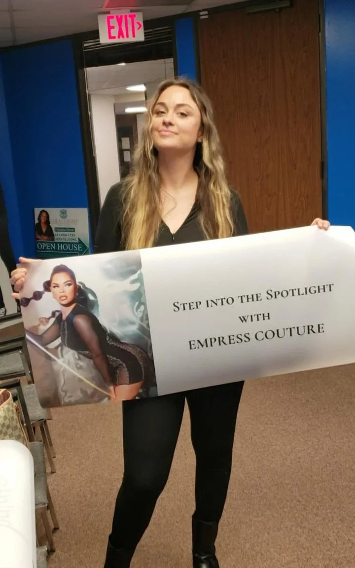 Meagan owner of Empress Couture in the Galleria Mall