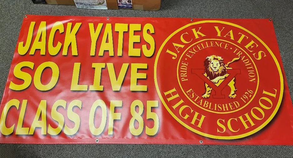 6x4 foot High School Reunion Vinyl Banner – Event Celebration Display Printed in Houston, TX