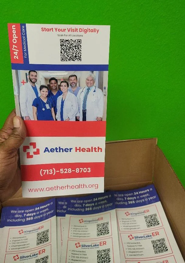 11"x17" Tri-Fold Brochures – Healthcare & Medical Service Handouts Printed in Houston, TX