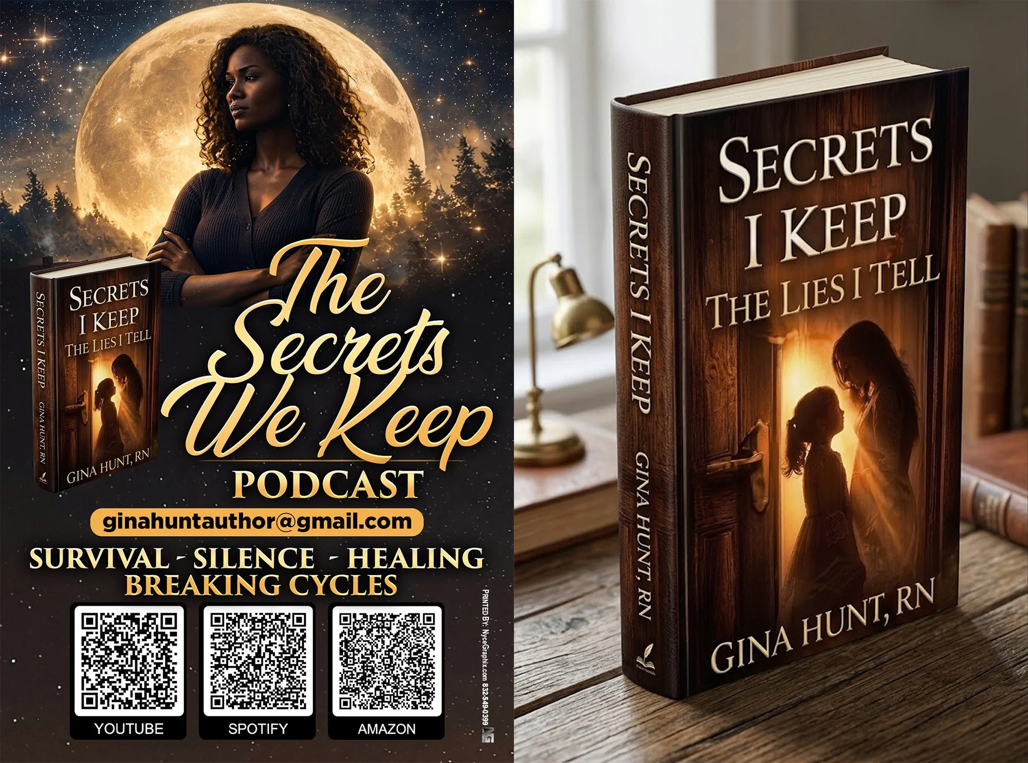 Custom Book Cover Graphic Design – Podcast & Author Digital Layout Design in Houston, TX
