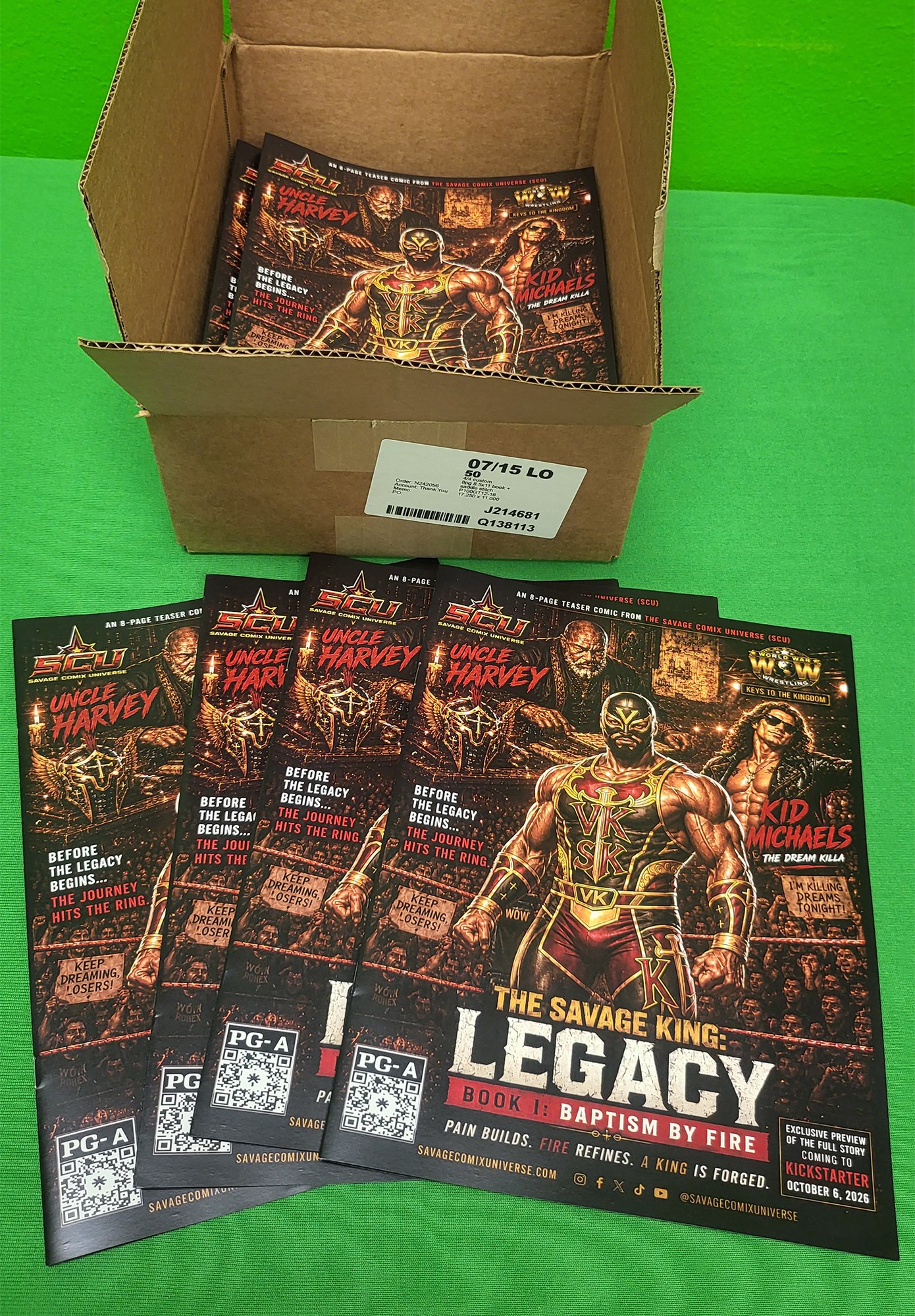8.5"x11" 8-Page Comic Book – Multi-Page Booklet Printed in Houston, TX