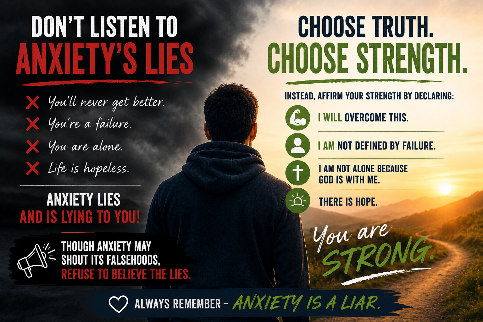 Anxiety is a liar.