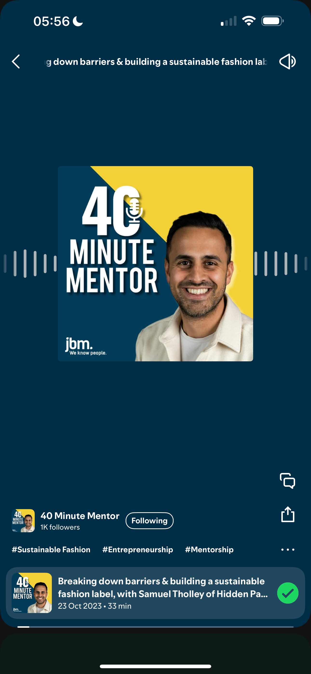 40 MINUTE MENTOR PODCAST