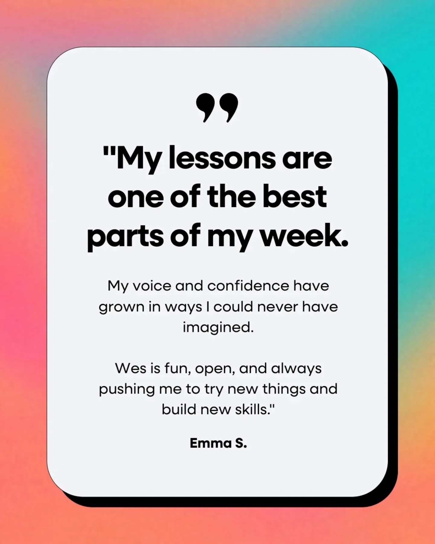 Iykyk! Those of us who have embarked on the singing journey know that your voice lesson is absolutely the best part of the week! 

#singingjoy #voicelessons #singinglessons