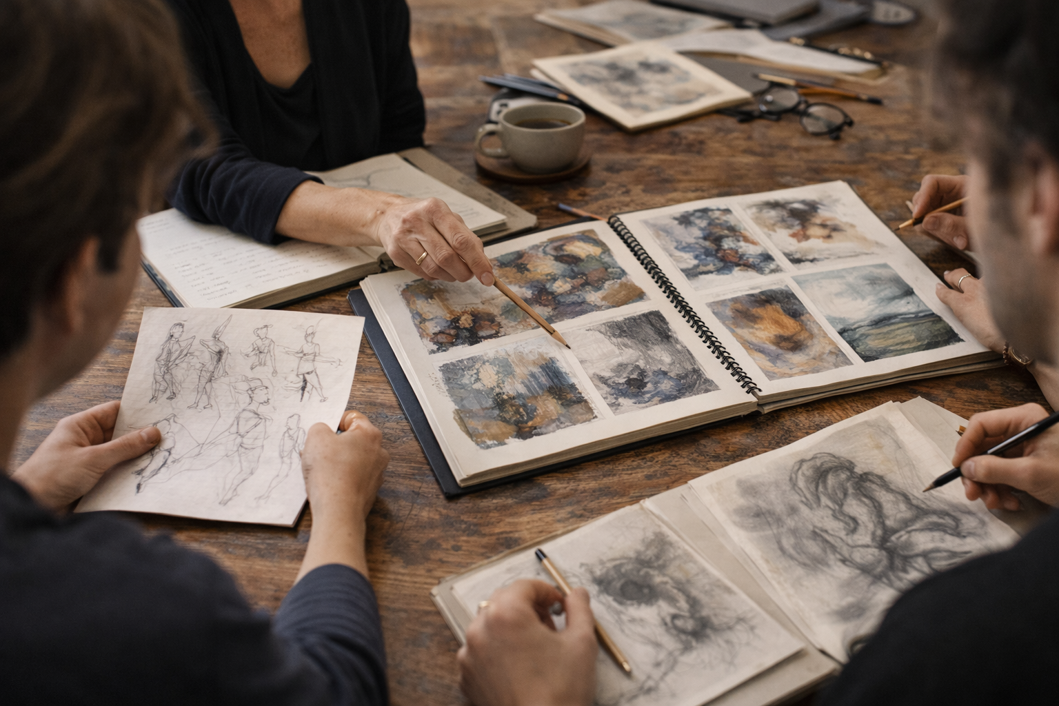 Artists focused on abstract art exploration.png