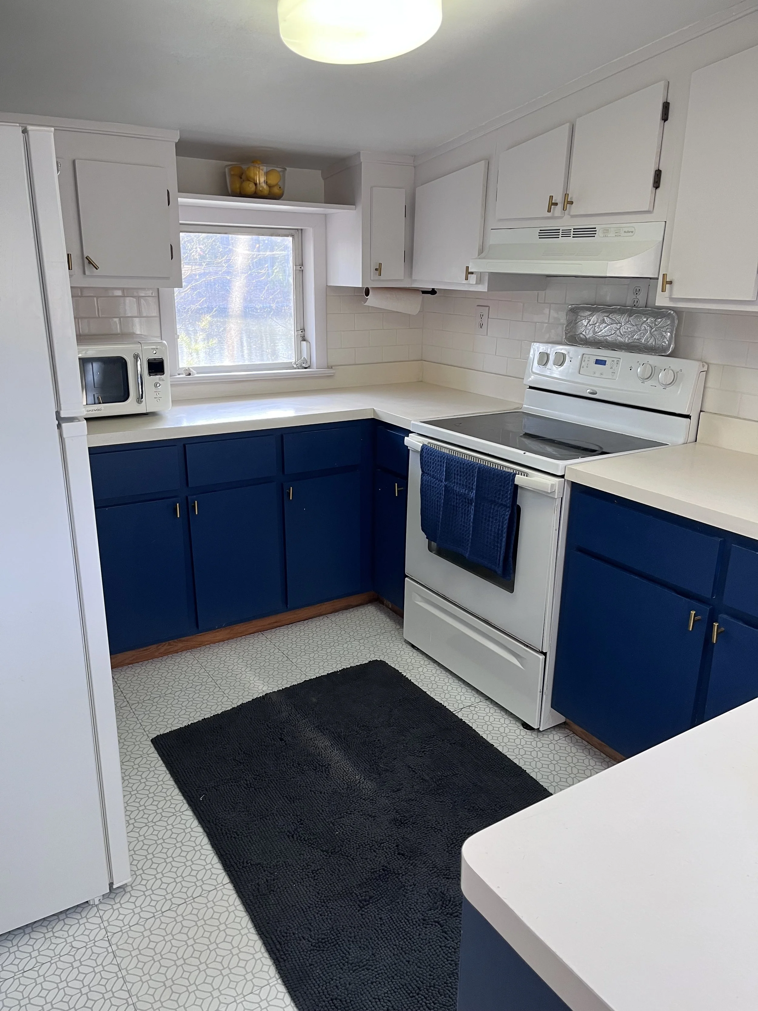 Coastal Cottage Kitchen light replaced Alexandria, VA