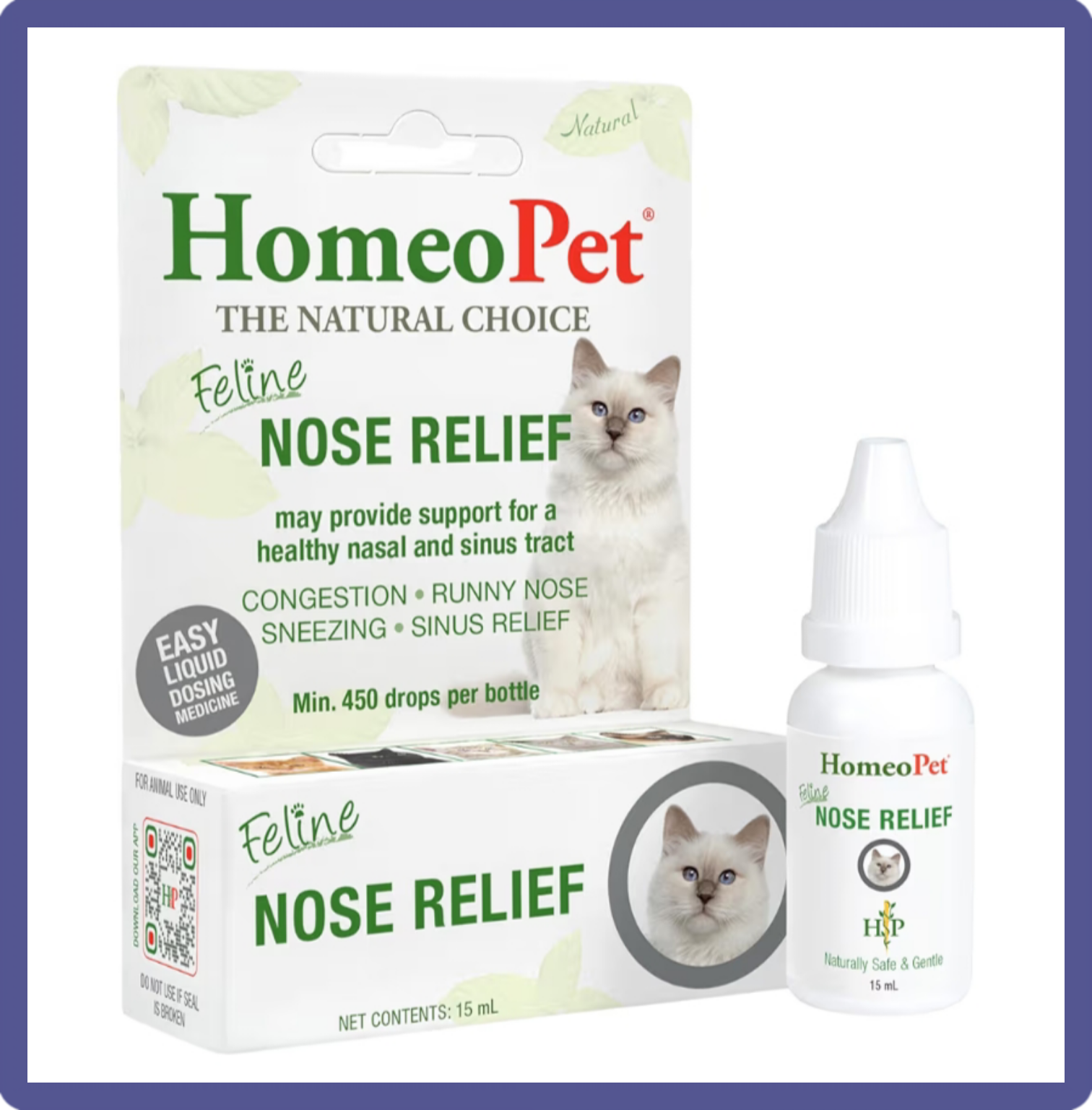 HomeoPet Feline Nose Relief: Runny Nose &amp; Sneezing Support