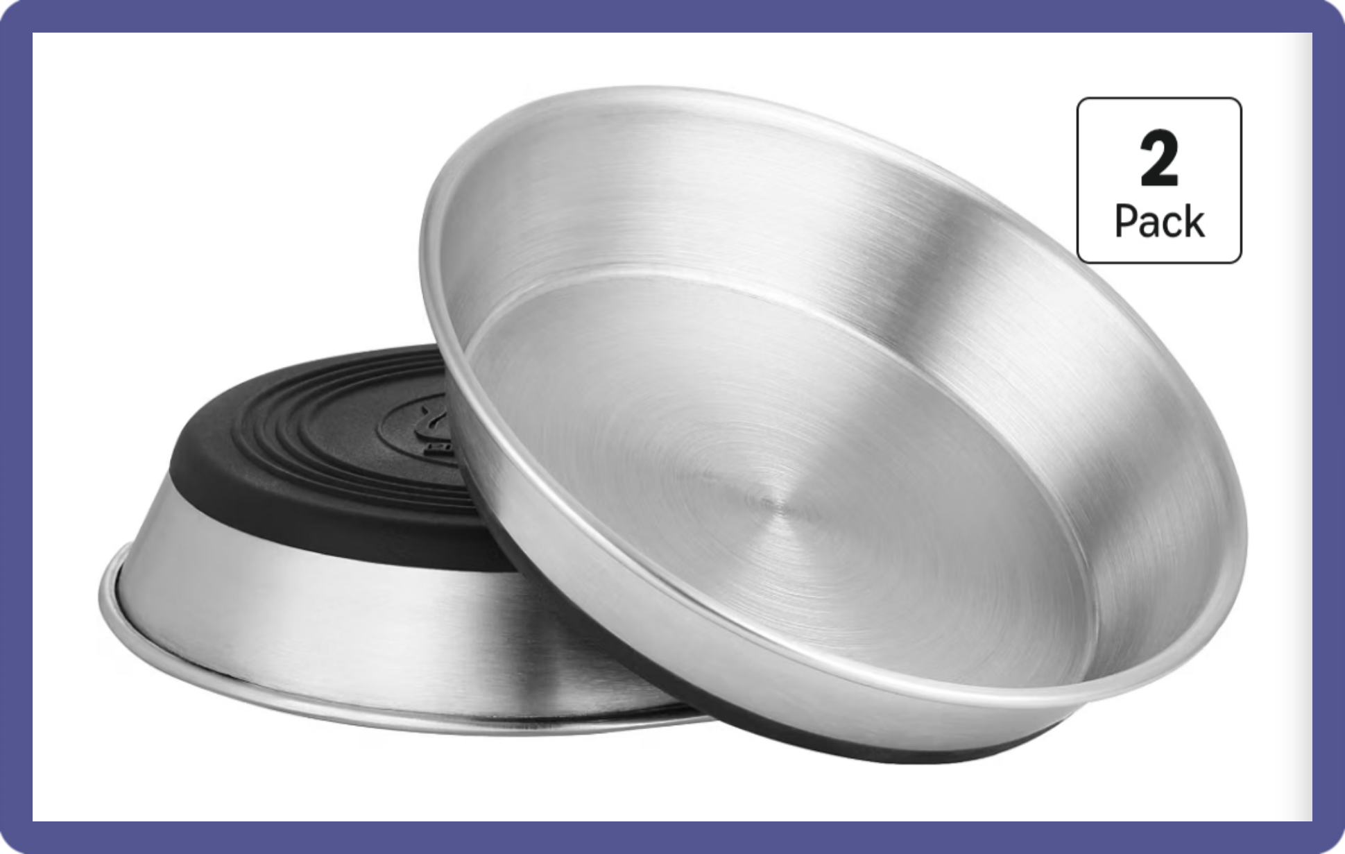 WROSWT 304-Grade Stainless Steel Whisker Relief Bowls