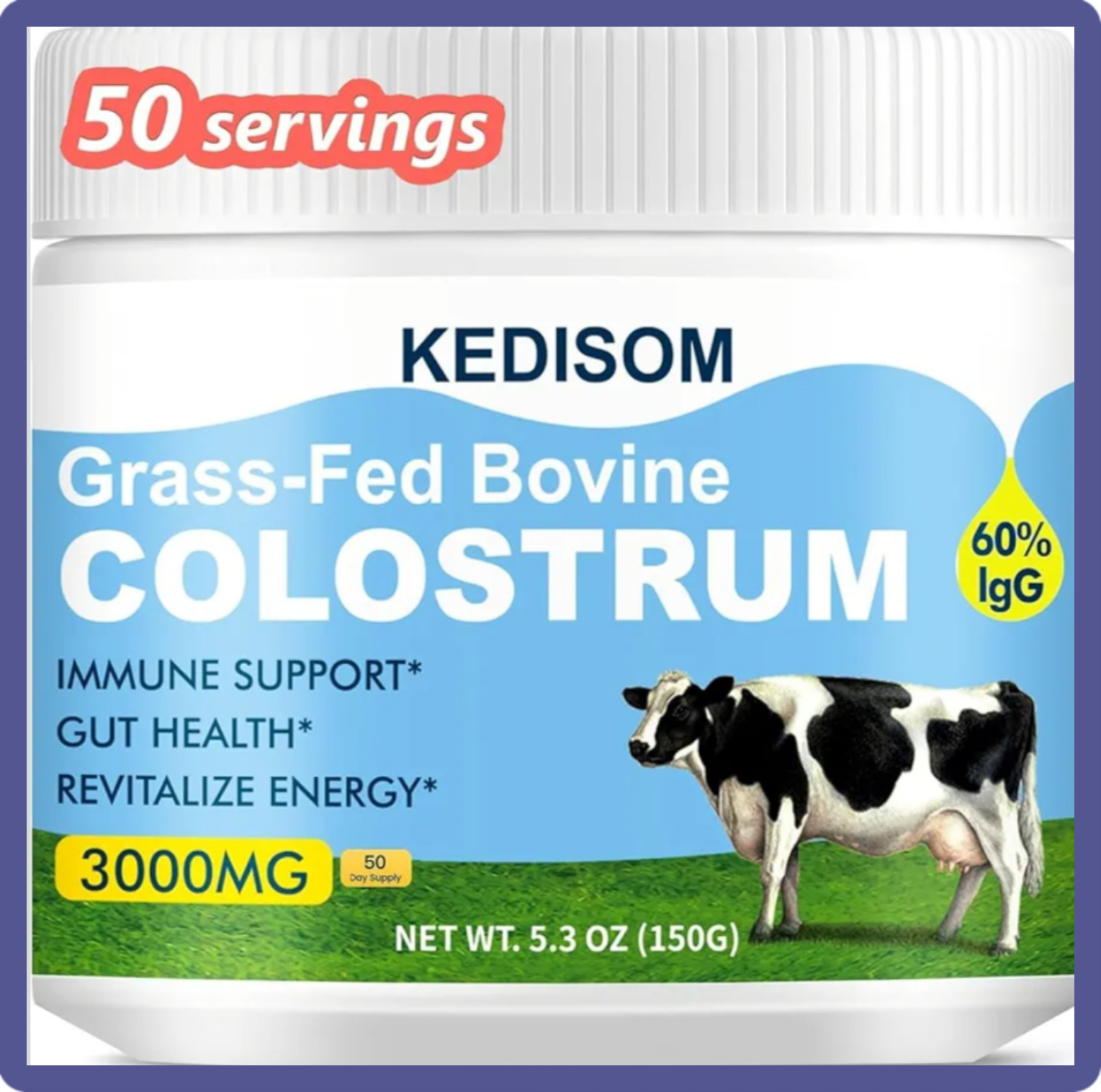 Grass-Fed Bovine Colostrum Supplement Powder for Cats