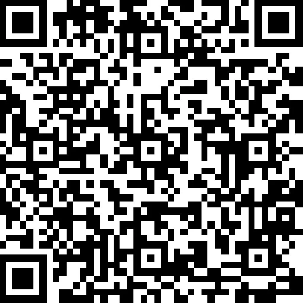 A QR code with black squares on a white background.